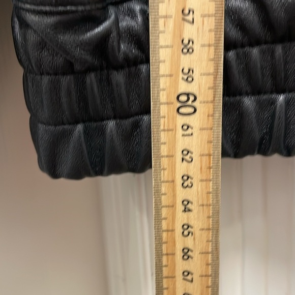 Longchamp Black Leather Bomber Jacket - Picture 9 of 12